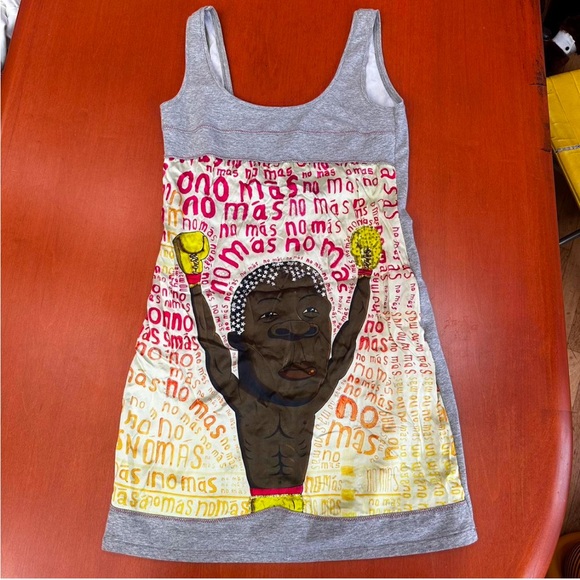CUSTO BARCELONA Vintage Y2K Graphic jersey dress